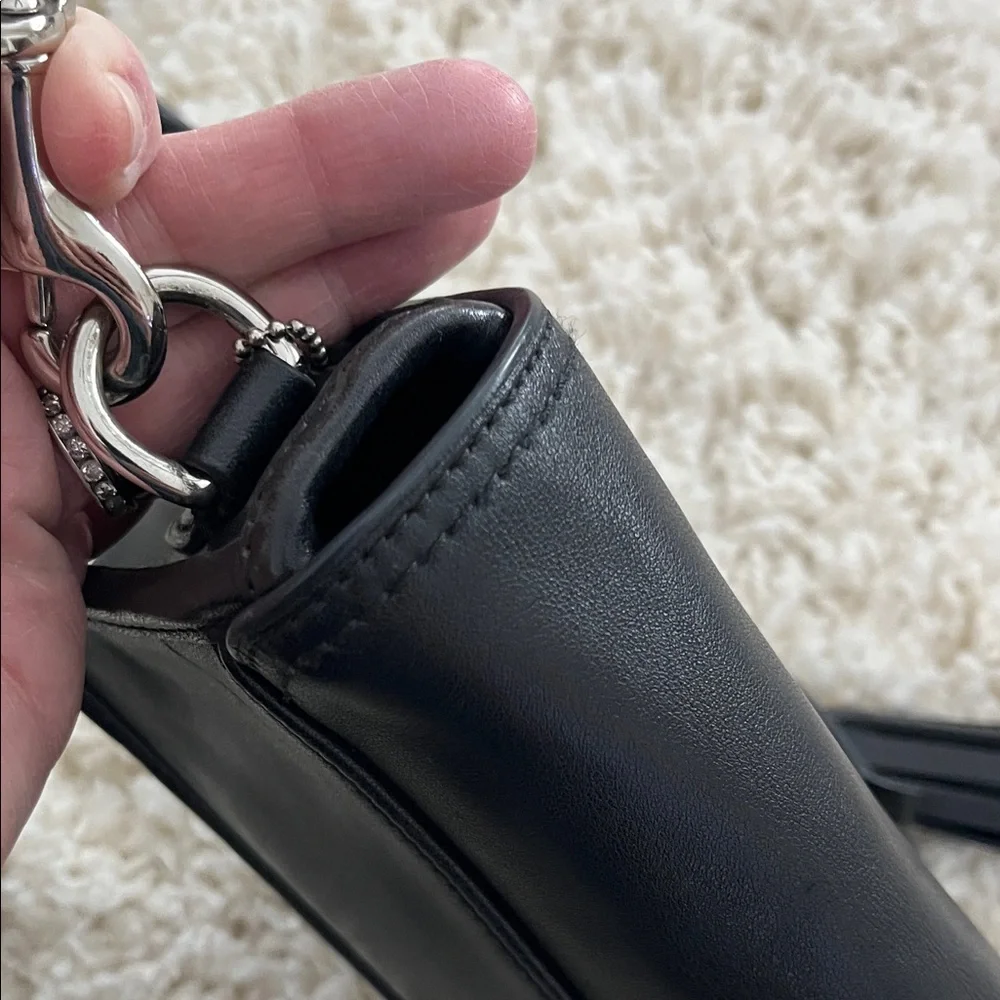Coach Black Leather Crossbody Bag - Picture 7 of 16